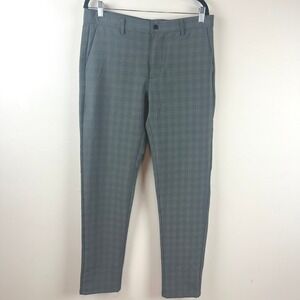 2/$30 Day & Age Gray Plaid Slim Fit Slacks Pants 34x32
